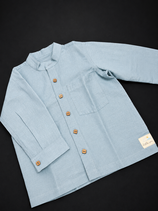 Linen Mandarin Shirt