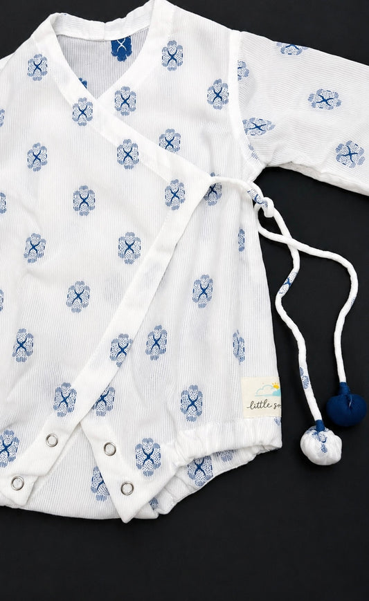 Indigo Bloom Romper