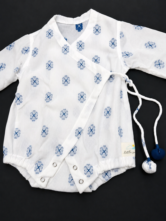 Indigo Bloom Romper